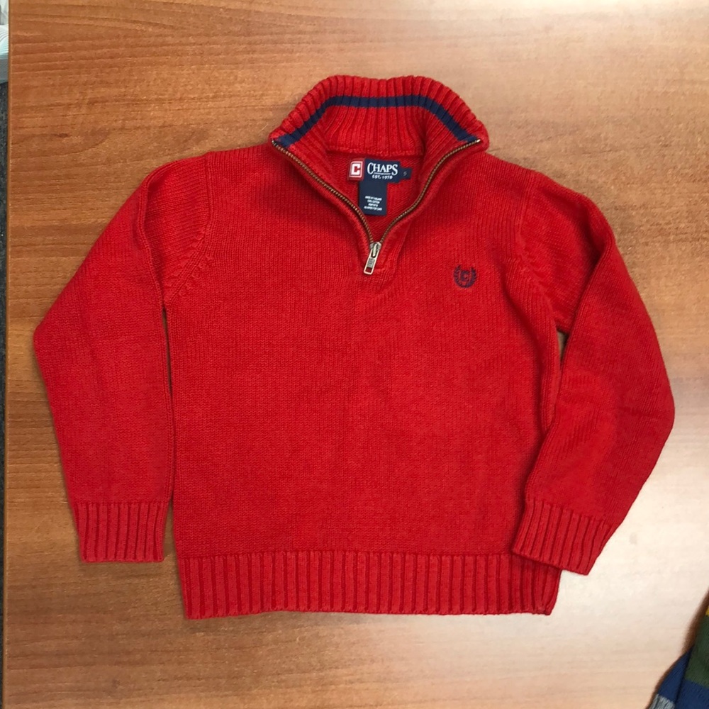 Boys Red sweater size 5